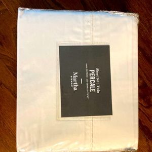 Martha Stewart Twin Sheet Set White